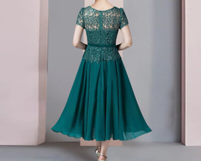 sachin and babi light blue dress Emerald Green Wedding Guest Dress main image 1