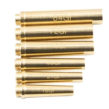 Muzzle-Loaders Brass Powder Flask Spout Set - 6 Spouts - MZ1411