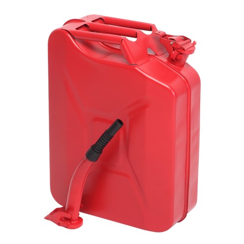 5 Gallon (20L) NATO Style Steel Gas Can – Red With Spout And Hardware
