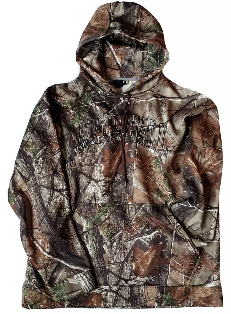 Marshall University Under Armour Coldgear Realtree Camo Camouflage Hoodie XL NEW