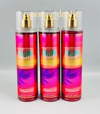 Bath  Body Works Malibu Heat FFM Fine Fragrance Mist Body Spray Set of 3 New
