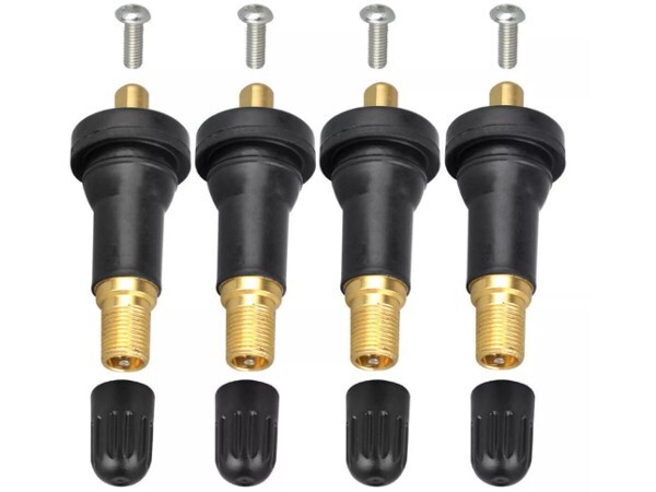 Valve Tpms,4 Pièces TPMS Système De Surveillance De La Pression Des Pneus Anti Explosion Tiges De Valve De Pneu Encliquetable Capteur TPMS Tige De Valve Pour Voitures
