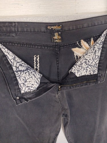 Miskeen Men’s Alternative Jeans Size 44 Indian Embroidered Pocket GRUNGE STREET - Picture 23 of 24
