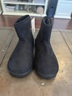 H&M Kids Faux Fur Black Boots Soft Short In Size US 2-3 EUR 34/35