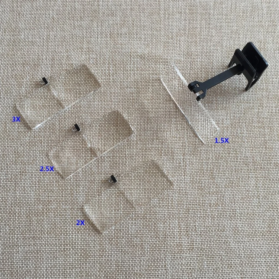 1.5X 2X 2.5X 3X Clip-on Multiloupes pour Lunettes - Photo 3/4