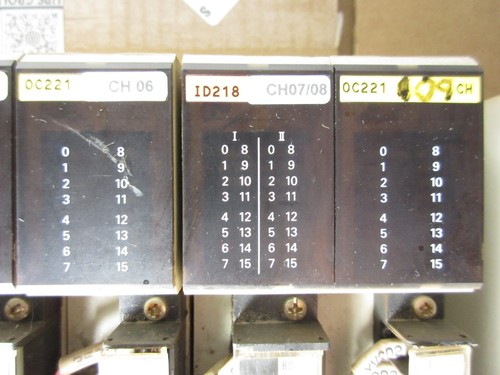 Omron, SYSMAC, rack 8 slot, processore, moduli I/O, C1000H-CPU01-E2V1, usato - Foto 8 di 16