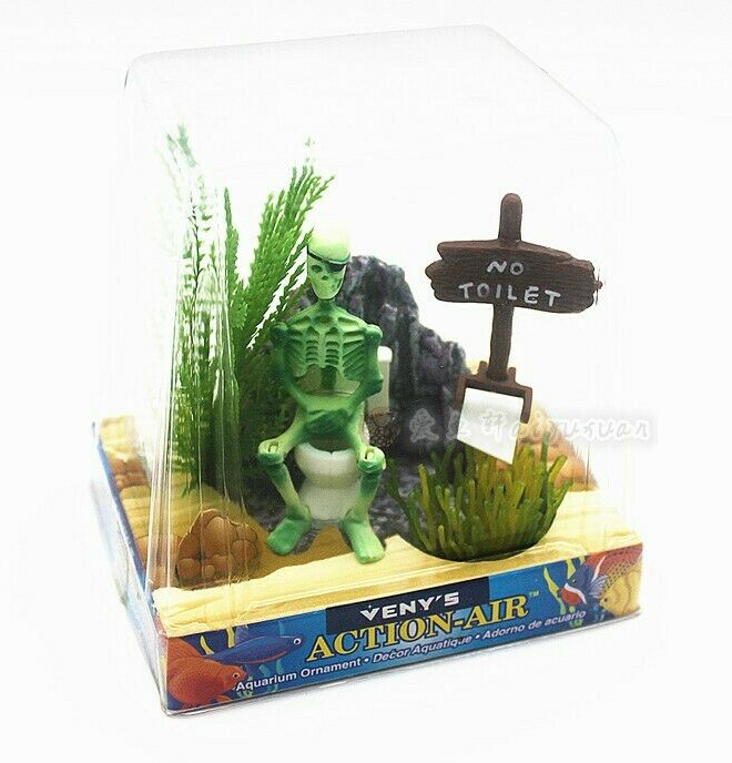 fish tank accessory toilet ELONGATED BLUE AQUARIUM AND SEASHELL RESIN SEAT, CHROME HI Brown's Linens and Window Coverings and it will look as good as new SKELETON ON WHITE TOILET Air