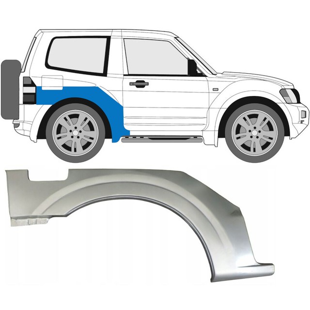 MITSUBISHI PAJERO III 1999-2006 REAR WHEEL ARCH REPAIR PANEL REAR WING / RIGHT