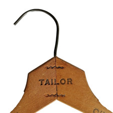 Vintage Wood Hanger Ben Friedman Tailor Cincinnati Advertisement Hanger 52 Years