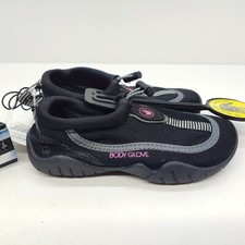 Body Glove Riptide III Aquasock Girls Child Size 11 Black Neon Pink Water Shoes