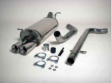 For VW Golf MK4 1.8T 1.9TDI Jetex 2.5" Cat back Exhaust System Non Res + Twin...