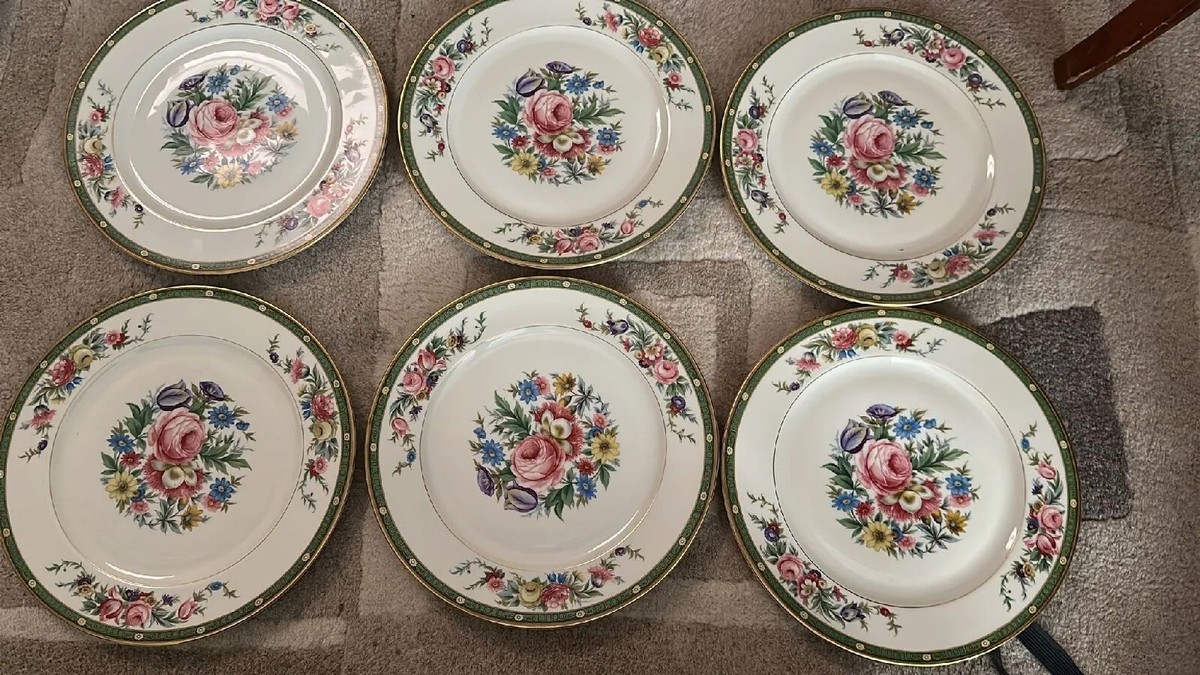 Vintage Rosenthal China VALENCIA Ivory Dinner Service Plates Set of