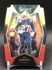 2021 select football jc jackson premier level silver diecut Yellow Red