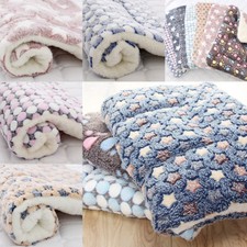 Big Pet Plush Soft Thicken Blanket Dog Cat Puppy Mat Warm Sleeping Bed Cushion