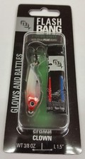 13 Fishing Flash Bang Jigging Spoon Lure w/ Glow Plus Rattle CLOWN FB-CL38