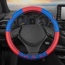 Leather Steering Wheel Cover Official Dc Comics Superman Logo Protector Skin Leather Steering Wheel Cover Official Dc Comics Superman Logo Protector Skin