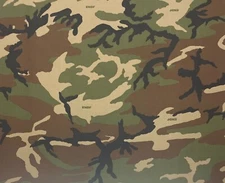 ETHIOPIAN WOODLAND NY/CO RIPSTOP CAMOUFLAGE FABRIC MILITARY CAMO BY YARD 66"W
