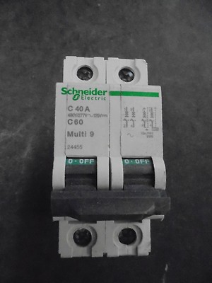 Schneider Electric 24455 2P MULTI 9 40A 277/480VAC, C40A C60