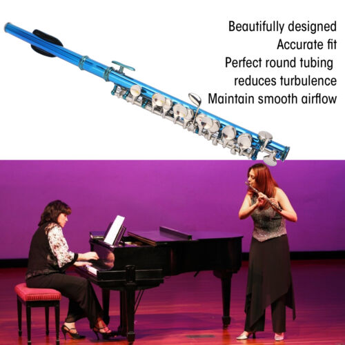 Piccolo Flute Cupronickel Blue +E Key French 6 Holes Piccolos Key Instrument HBH - Picture 1 of 24