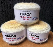 BRAND NEW: Caron Colorama Halo Yarn: Beeswax Frost - 8oz/227g - LOT OF 3 CAKES