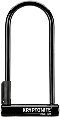 Kryptonite Keeper Standard 12mm Hardened Steel U-Lock with Bracket & Flex Cable