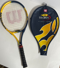 Wilson US OPEN TENNIS RACKET 4 1/4'' L2 Grip Size Graphite Soft Shock w/ Cover