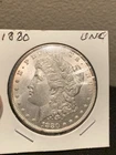 1880 Morgan Silver Dollar Silver Coin,Lustrous Choice Gem Brilliant Uncirculated