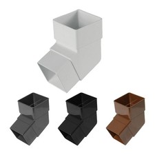 Square UPVC Downpipe Gutter 65mm FloPlast Rainwater PVC Guttering Drainage
