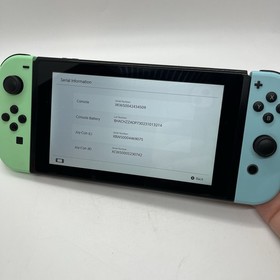 Nintendo Switch Animal Crossing Edition Console W/ Joy-Cons, Dock, Charger READ