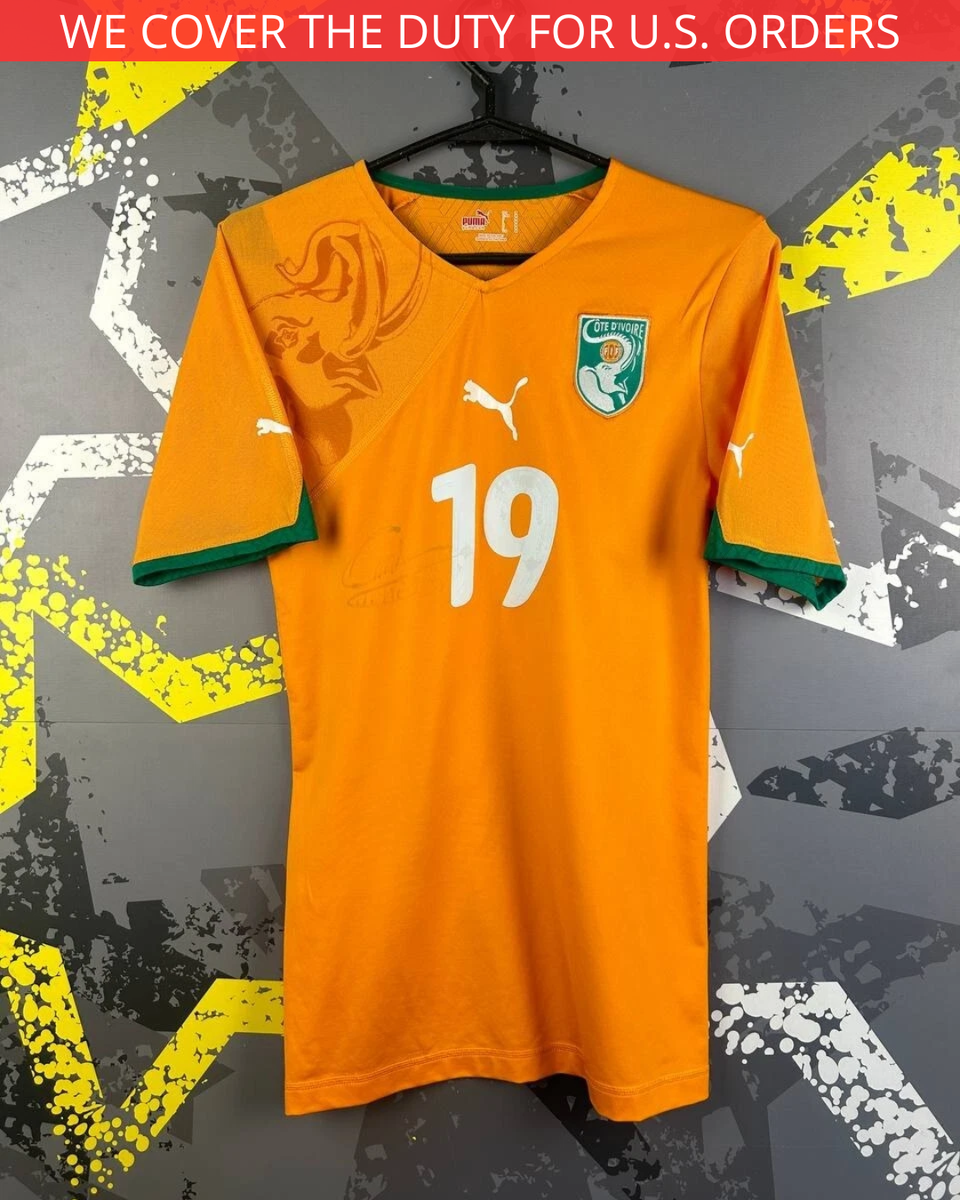 Yaya Toure Côte d'Ivoire Match Worn Home football shirt 2009