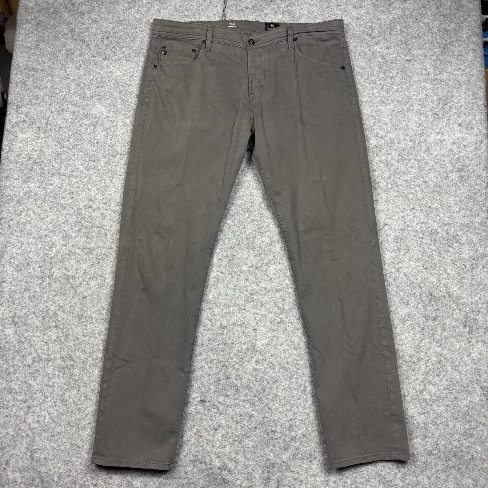 AG Adriano Goldschmied Tellis Modern Slim Casual Canvas Chino Pants Mens 38x32