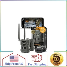 SPYPOINT Flex-M Twin Pack Portable Trail Camera - IP65 Waterproof Hunting