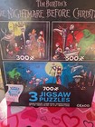 Disney Tim Burton's 3 Jigsaw Puzzles Puzzle Nightmare Before Christmas NEW Bonus — photo 4