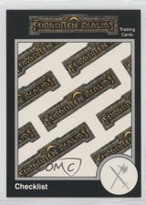 1992 TSR Advanced Dungeons & Dragons Silver Checklist #598 1k3