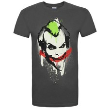Image of Batman Mens Arkham City T-ShirtS Charcoal  NS5508