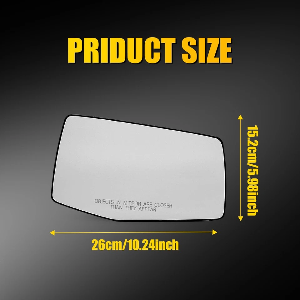 Vidro espelhado direito aquecido para 2020-2023 2024 Chevrolet Silverado 2500 HD 3500 HD - Imagem 3 de 4