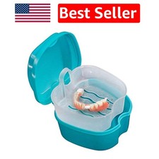 Durable Denture Storage Case with Strainer - ...
