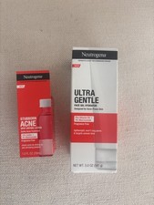Neutroogena ultra gentle face gel And Stubborn Acne lotion
