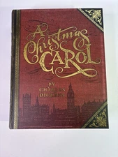 Punch Studio Storage Book Box A Christmas Carol 13.5”x 11" Gift Storage
