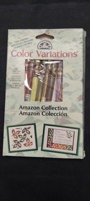 DMC COLOR VARIATIONS AMAZON COLLECTION - 8 SIX STRAND SKEINS 8.7 YARDS + DESIGNS