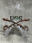Civil War Era U.S. “US” Crossed Sabers Headgear Badge – Cavalry Scouts