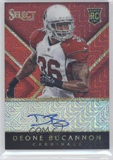 2014 Panini Select Rookie Red Mojo Prizm 5/15 Deone Bucannon #RA-DB Auto 2d9