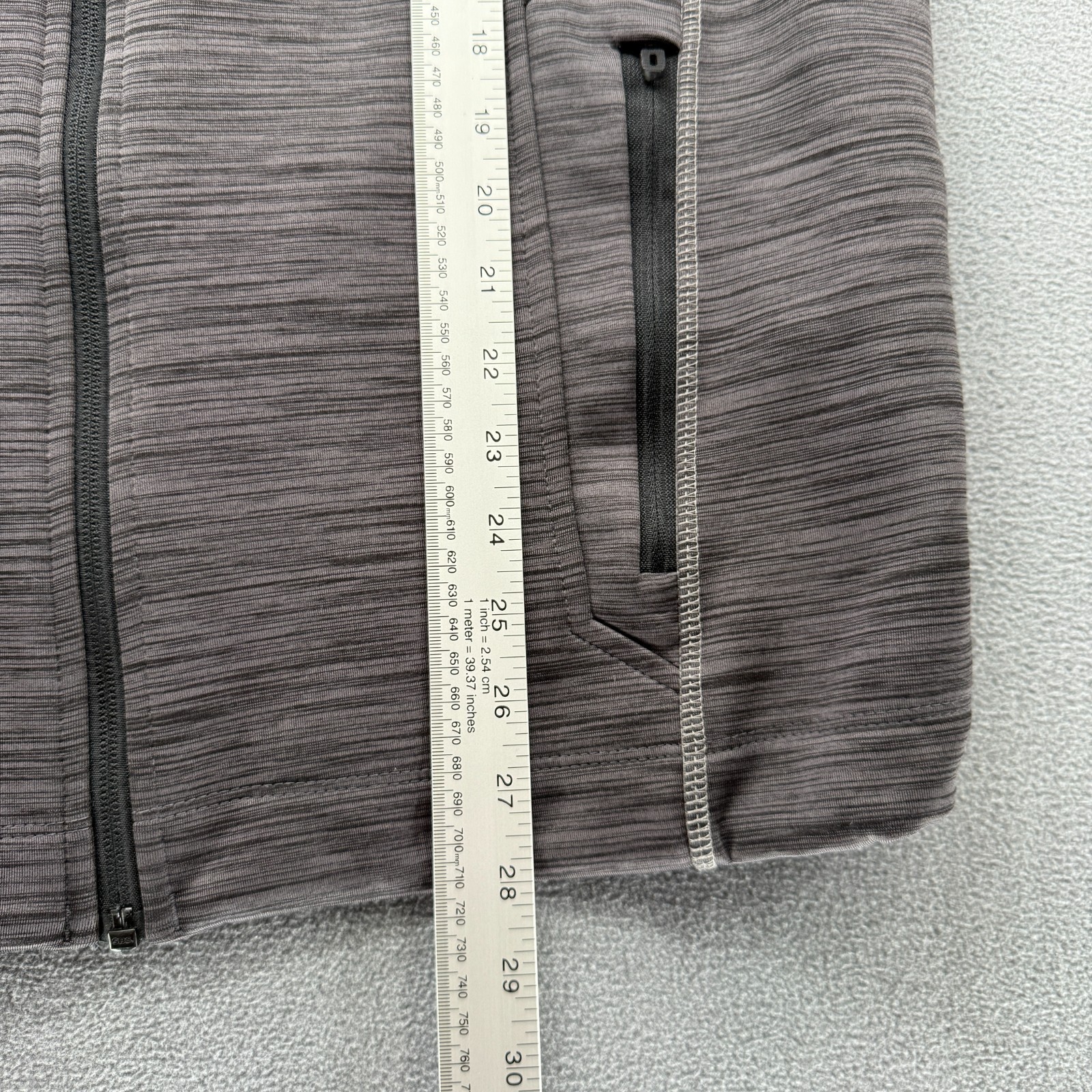 North End Sport Fleece Jacket Mens Medium Gray Flux Mélange Bonded Microsoft