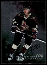 1998-99 Be a Player Autographs Oleg Tverdovsky Auto Phoenix Coyotes #258