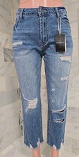 Nwt Flamingals Women Blue Jeans Size LARGE