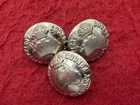 LOT of 3 WW2 Original NURSES - AUSTRALIAN MILITARY FORCES Army Uniform Buttons