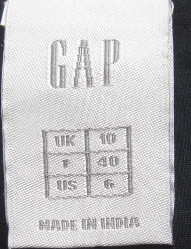 Prendisole GAP con spalline vita alta blu navy occhielli puro cotone foderato zip US 6 - Foto 8 di 11