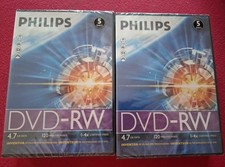 Phillips DVD-RW Set di 5 dischi NUOVI E SIGILLATI