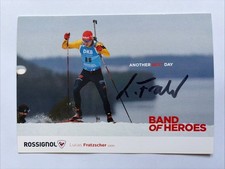 orig. Autogrammkarte Biathlon Lucas Fratzscher
