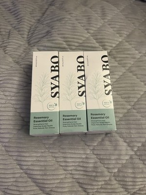 SEALED NIB! SYABO Rosemary Essential Oil 60mL / 2.02 fl oz. 3 Bottles